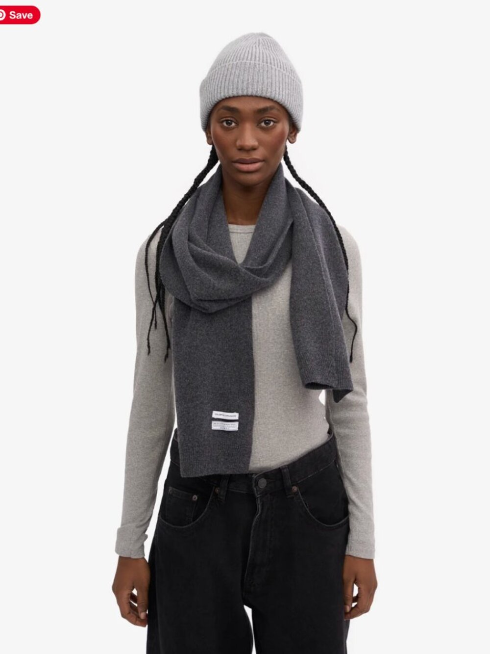 Colorful Standard - Merino Wool Scarf - Lava Grey